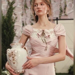 NWT Lacemade Calla Lily Love Dress pink Gown